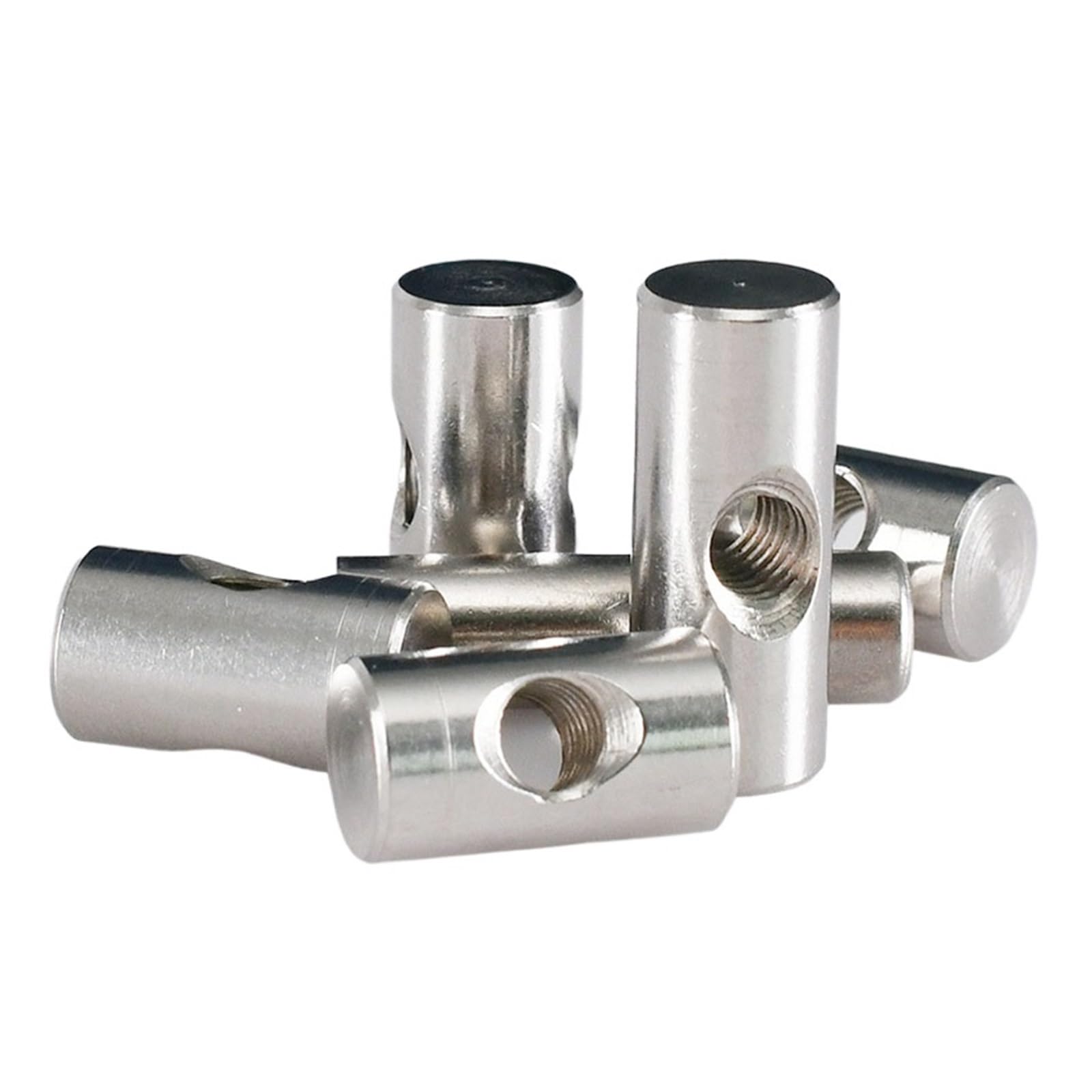 PULaif Furniture Barrel Nut Dowel, 304 Stainless Steel M4 M5 M6 10-30mm Barrel Bolts Cross Pin Dowel Nuts Pack of 2-20(M4x25 (10Pcs))
