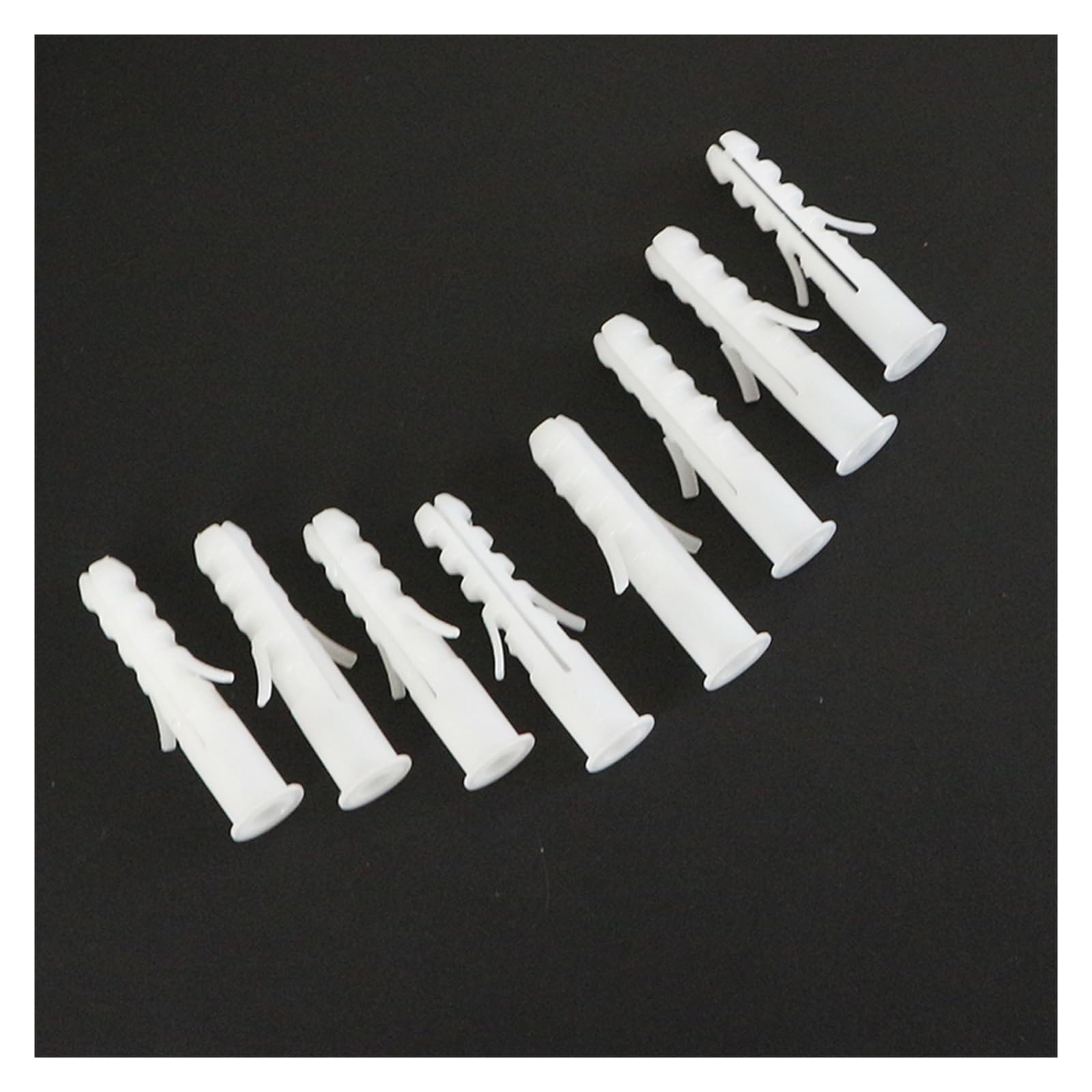 Schrauben und Dübel, Set mit 100 Kunststoff-Spreizdübeln und Schrauben, 5–14 mm(12mm)