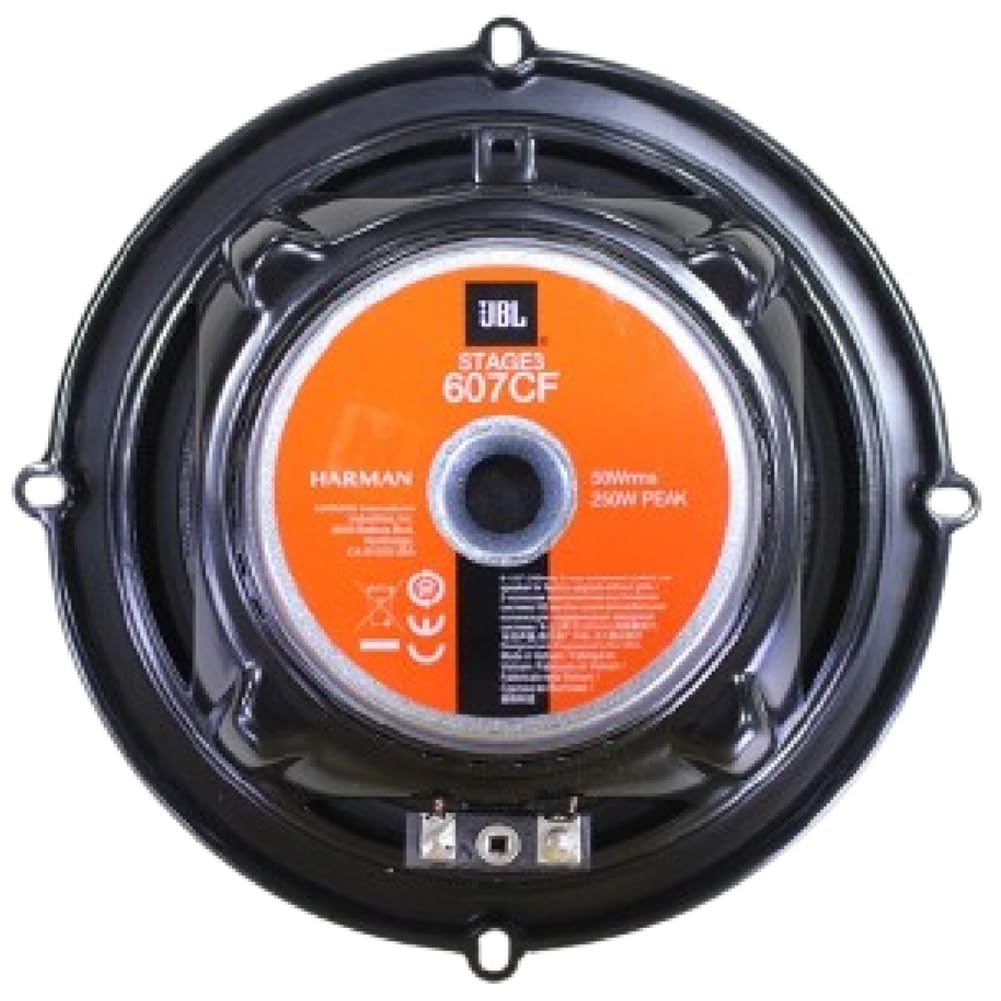 Kit Set para JBL STAGE3 607CF Sistema de 2 vías 6,5" 165 mm 16,5 cm, 50 vatios rms 250 vatios máx, con 2 woofers 2 tweeters 2 crossovers, 3 Ohm, para Coches, Kit de Pareja