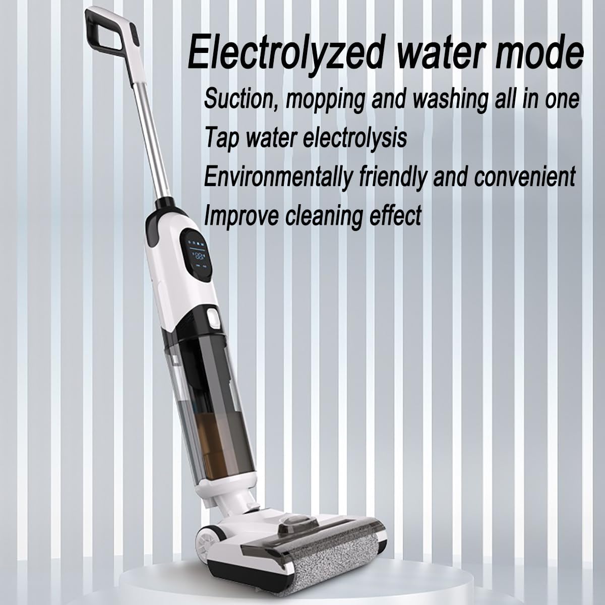 Sweeper, Fully Automatic Three-in-one Sweeping, Suctioning and Mopping, Long Battery Life, Improved Lightweight, One-click Self-cleaning Dirt Separation,for Wooden Floors, Floor Tiles, and Carpets