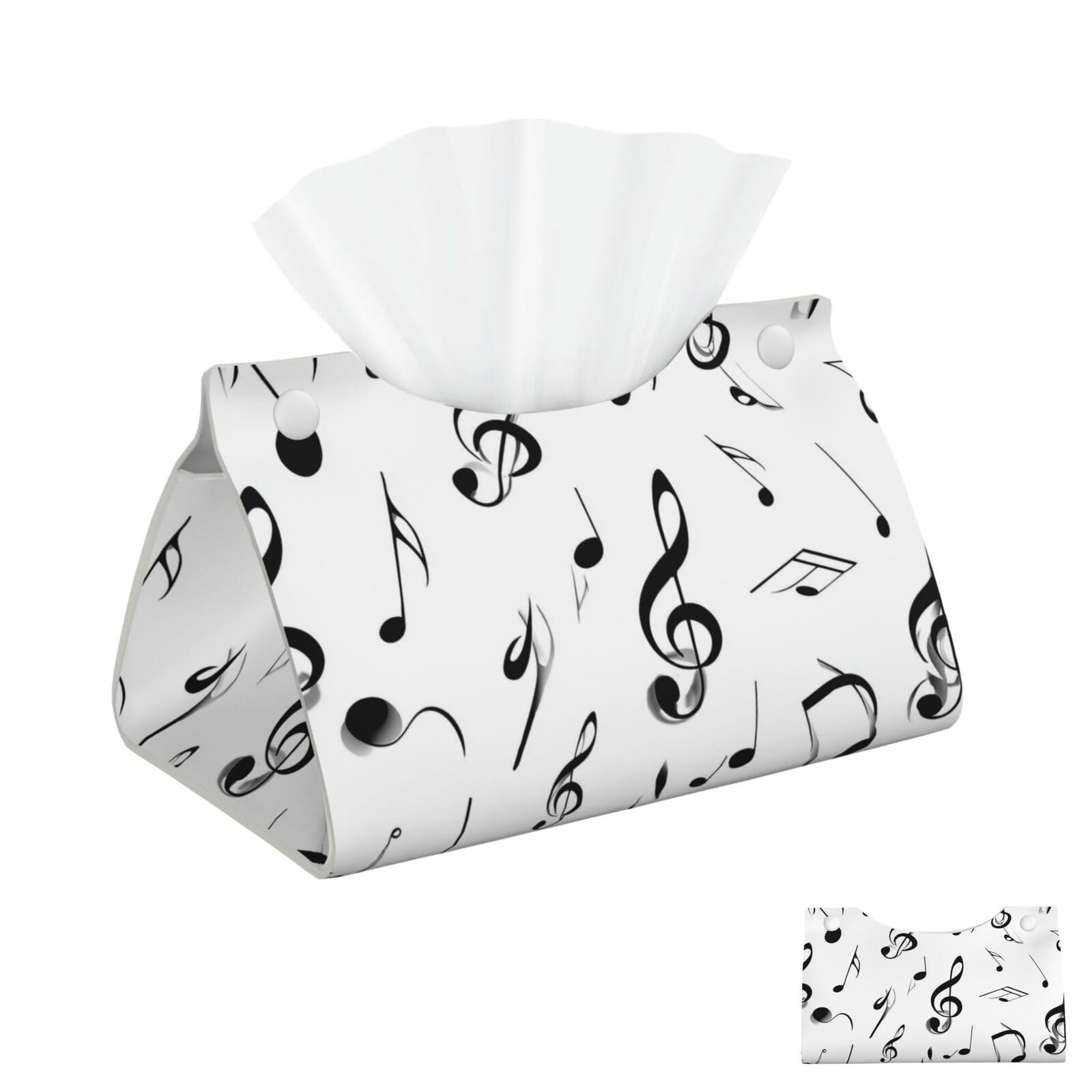 Musical Note Tissue Box Cover Square Cube Boxes