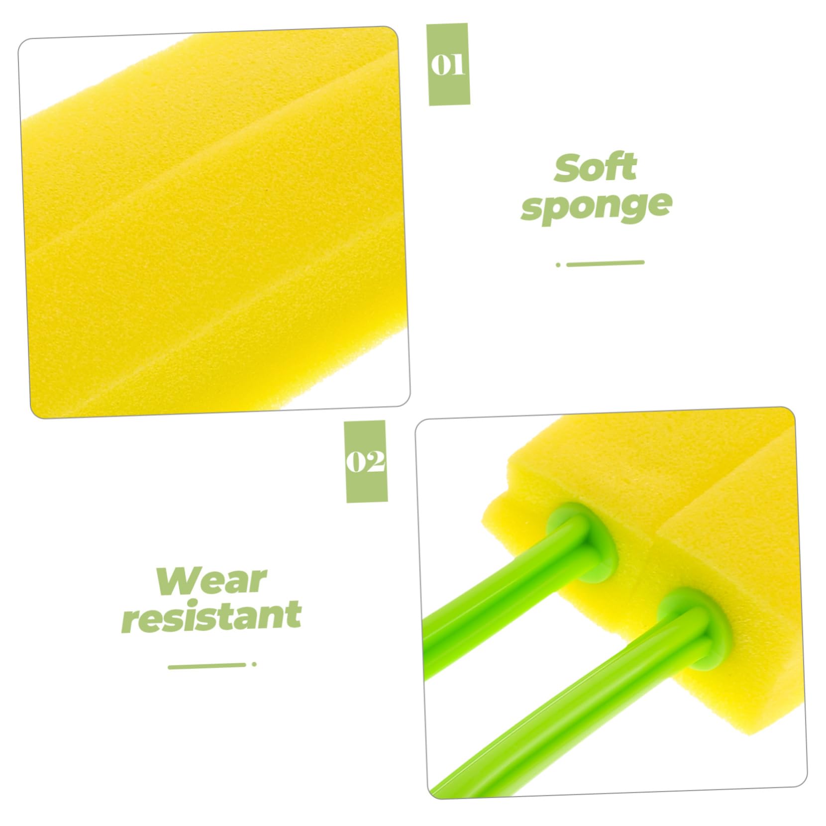 Beavorty 2pcs Sponge Cup Brush Cup Cleaning Tool Kettle Cleaning Tool Multipurpose Cleaning Brush Bottle Cleaner Bottle Brush Bottle Sponge Brush Milk Bottle Cleaner