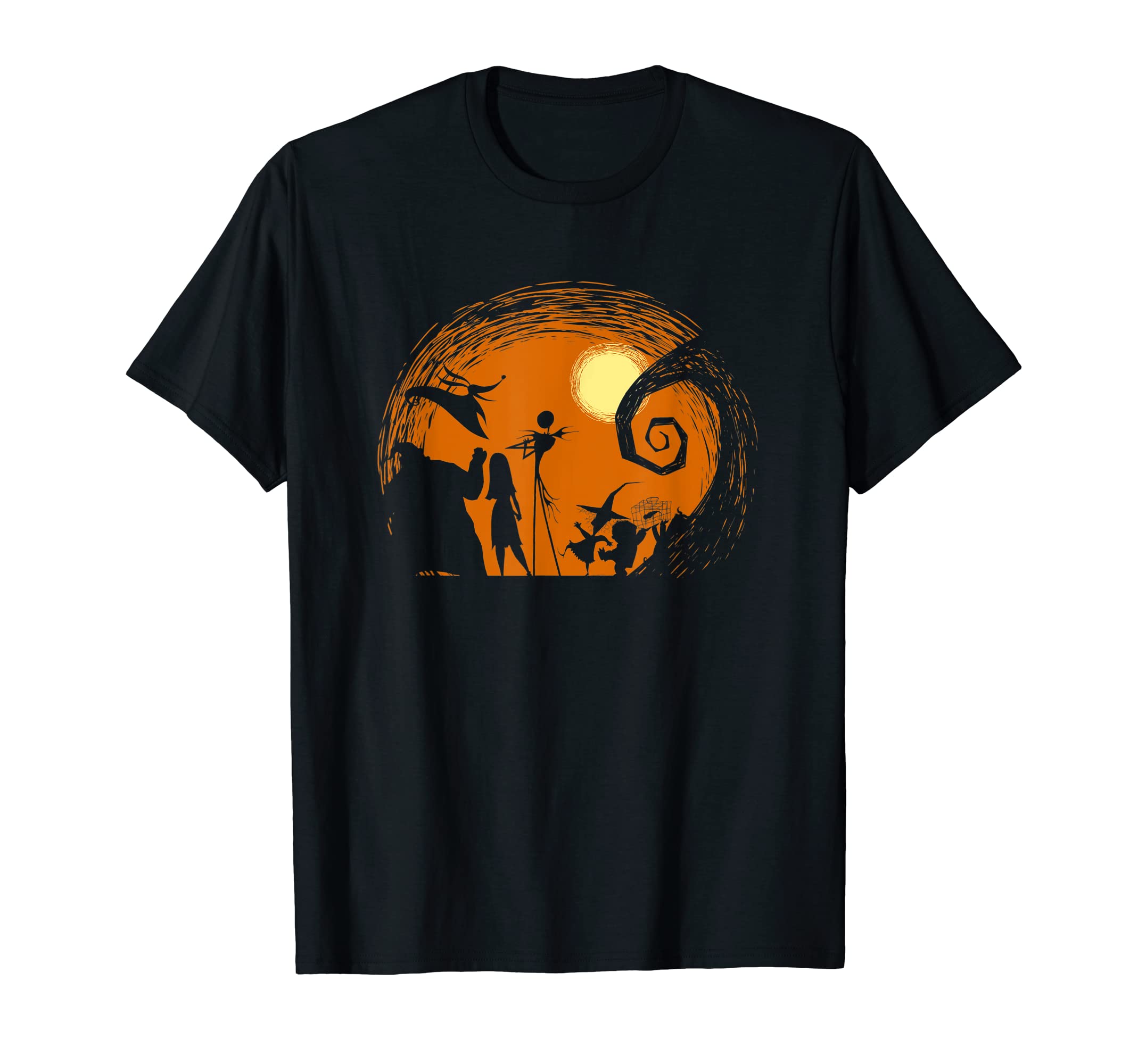 DisneyTim Burton’s Nightmare Before Christmas Halloween Silhouette T-Shirt