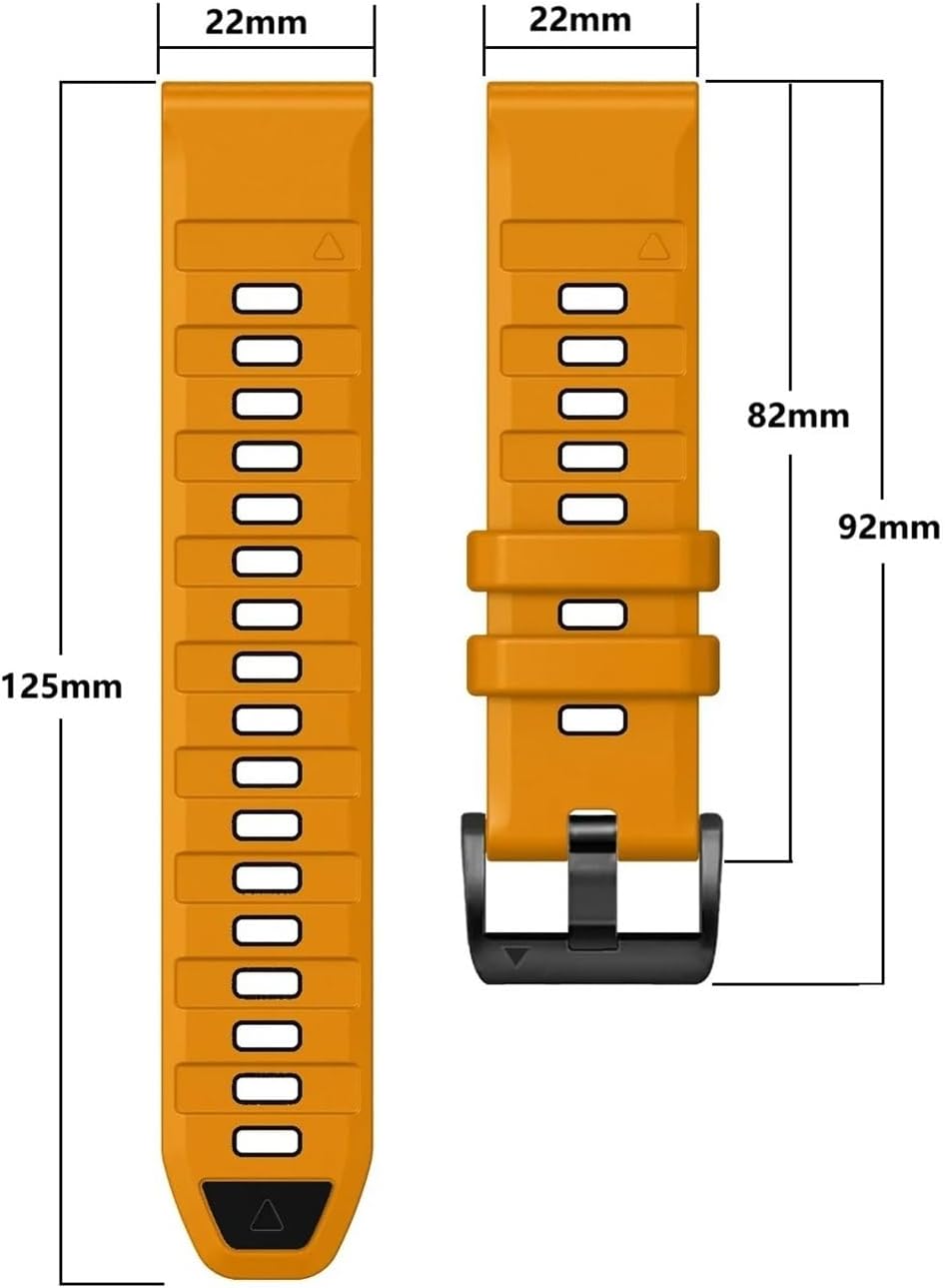 Quick Fit 22mm 26mm Silicone Watch Band For Garmin Fenix E 8 5 5X 6X 7 7X/Epix Pro Gen 2 TACTIX/Mk2 Mk2i G1/MARQ/Enduro 3 2 Strap