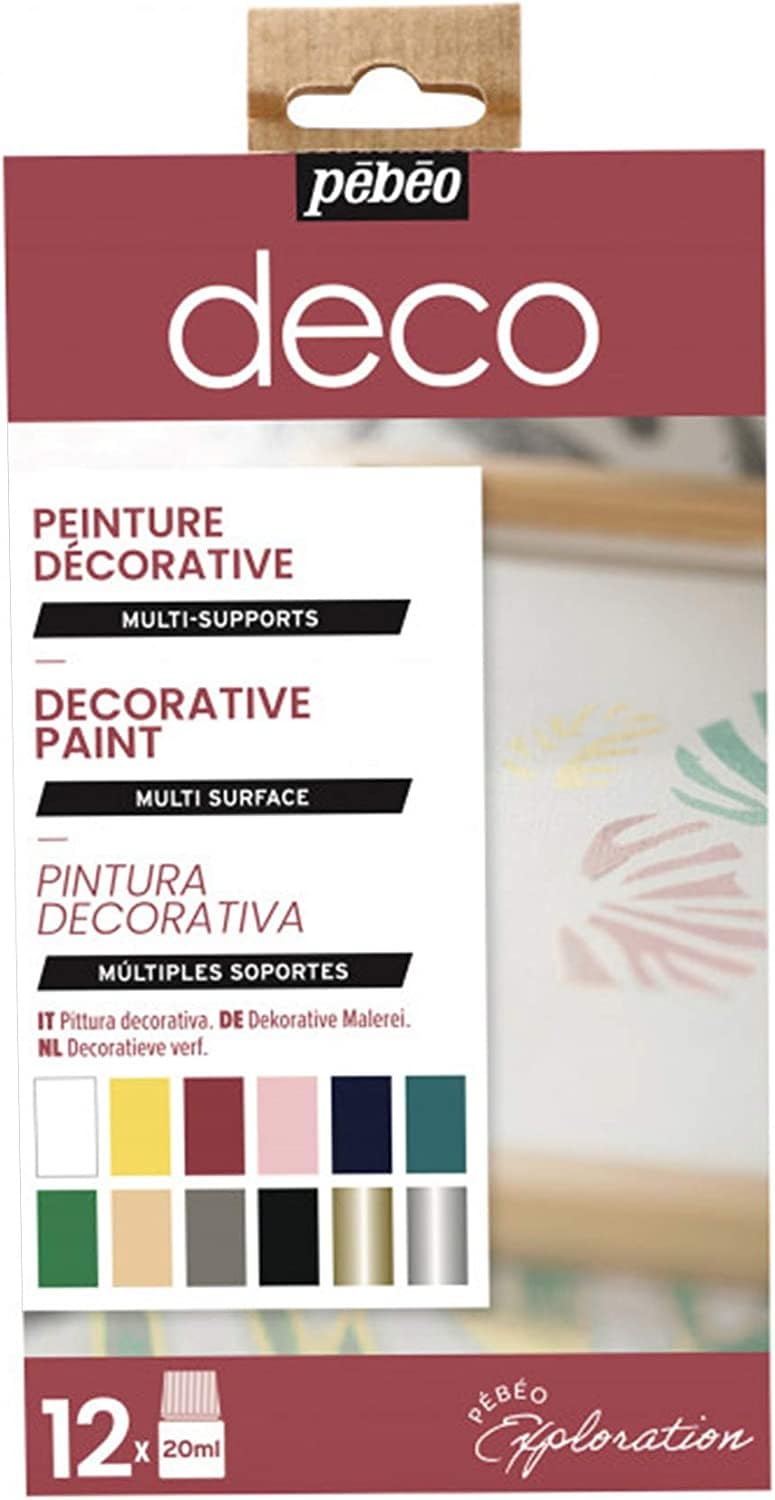 Pebeo Deco Mat Explorer Set, Assorted, 12X20ML, 757491