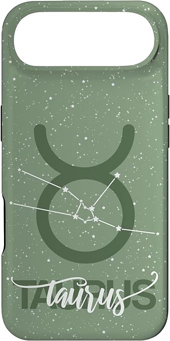 Taurus Zodiac Sign Constellation Taurus Sage Green Case for iPhone Air