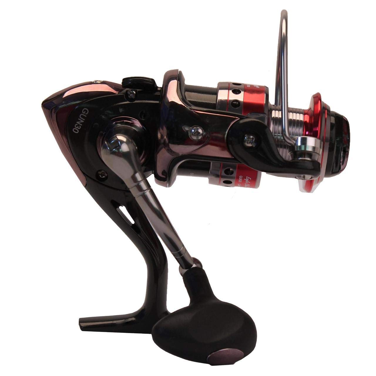 Eagle ClawGUN-30 Gunnison Spinning Reel, Size: 30, 5.1: Gear Ratio, 7+1 Bearings, brown