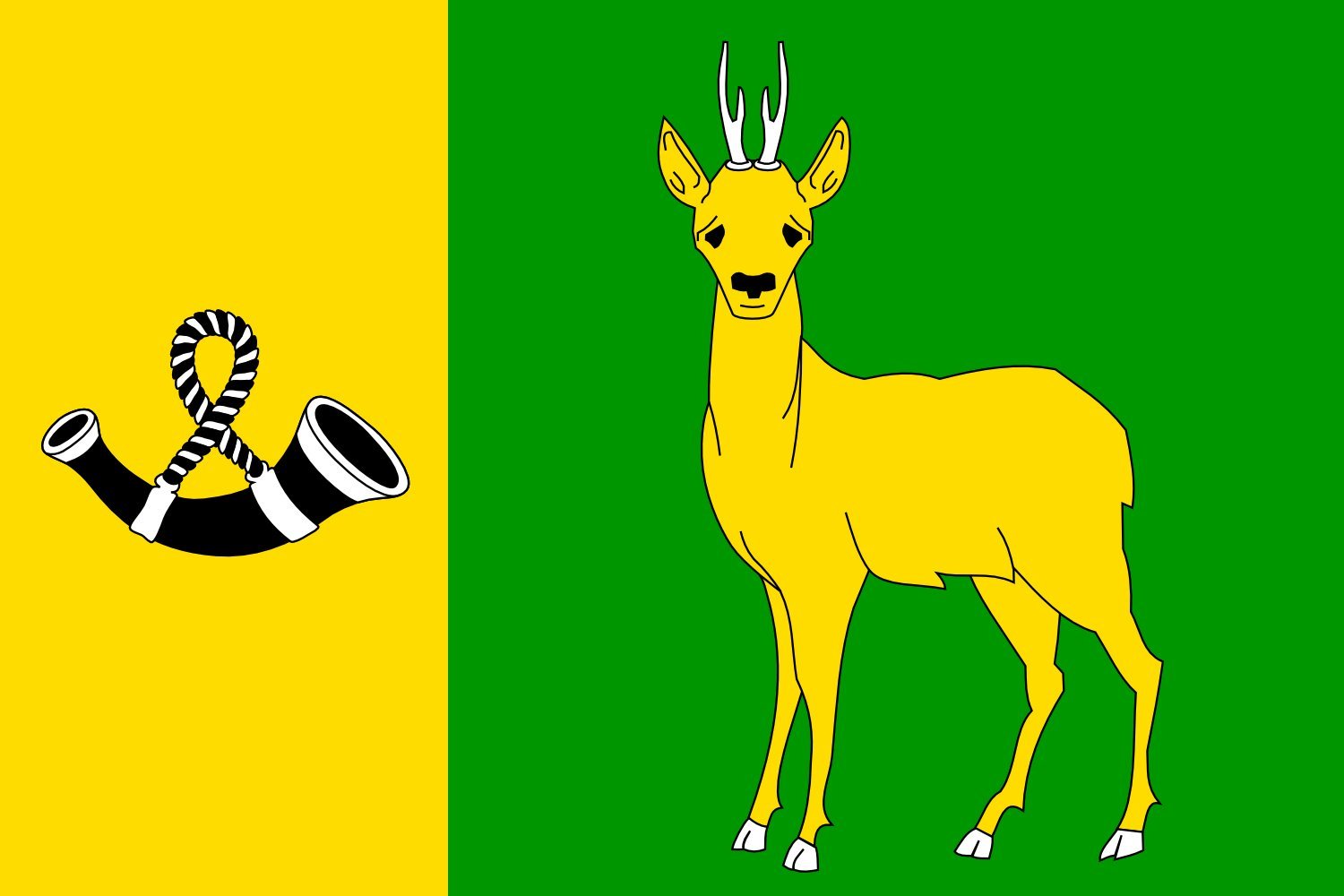 Drapeau large Pisecna CZ aux finitions héraldiques haut de gamme