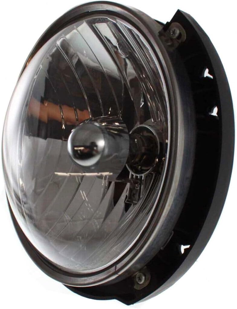 ALLIGATOR AUTO LIGHTS Replacement For Jeep 2007/2016 Wrangler Headlight Assembly with Bulb, CAPA Certified, Left/Driver Side, Partslink CH2502175C/ OEM 55078149AB, 55078149AC