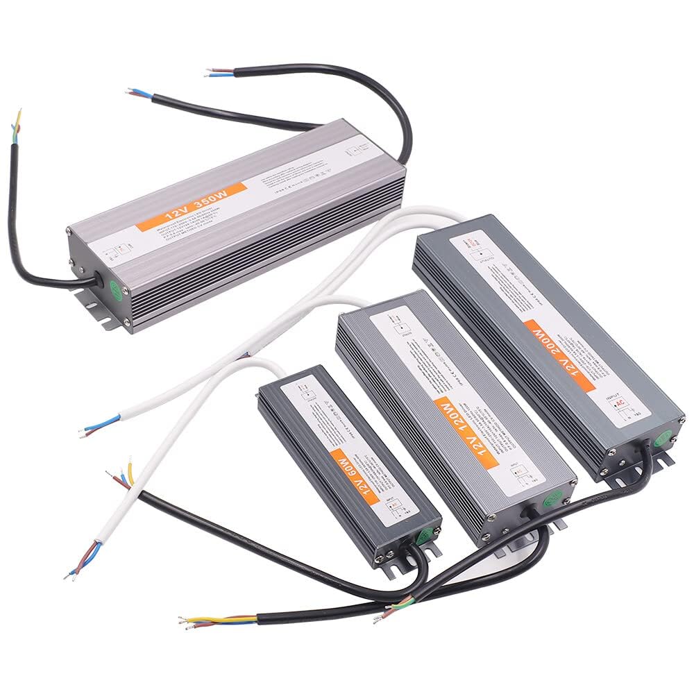 LED Transformador, AC170-250V a DC12V LED fuente de alimentación de conmutación, IP67 impermeable transformador adaptador de fuente de alimentación para iluminación LED tira (600W,12V)