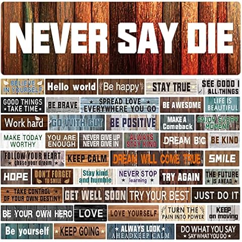 Motivational Bulletin Board Decorations 45 Pack for Classroom Inspirational Positive Growth Mindset Posters Wall Art Decorations Bulletin Vision Board Teacher School Supplies Decorations Cover