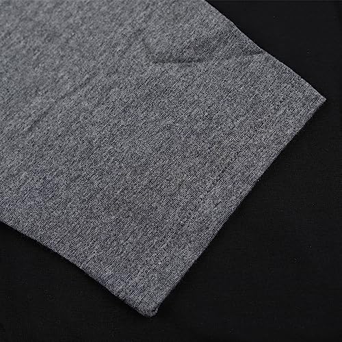 Mens Muscle Cut Raglan T Shirts with 3/4 Sleeve Fitness Workout Tops4