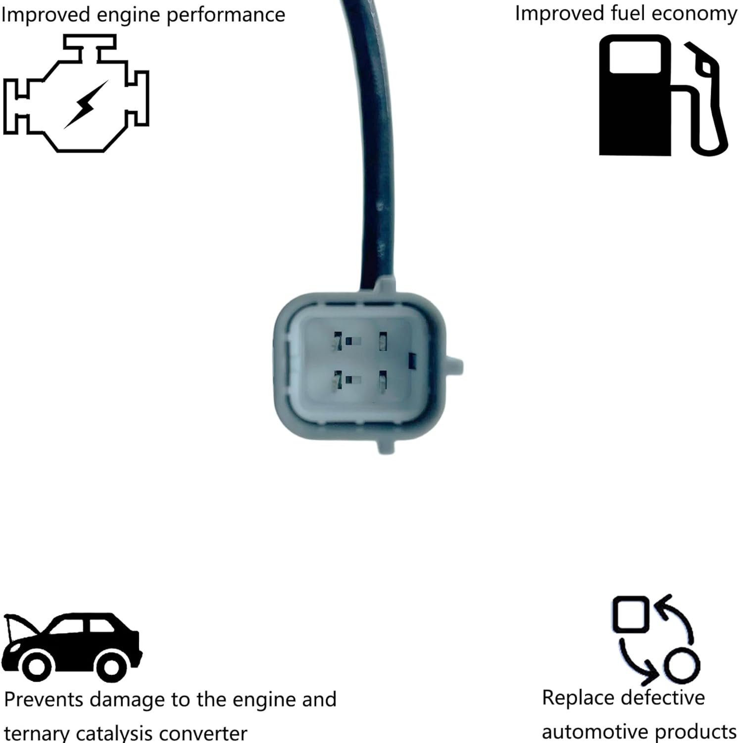 Upstream Front O2 Sensor Replacement for Nissan 2013 2012 2011 2010 Altima Maxima 3.5L,2012 2011 2010 Versa 1.8L,Replaces#234-9096 75-4270