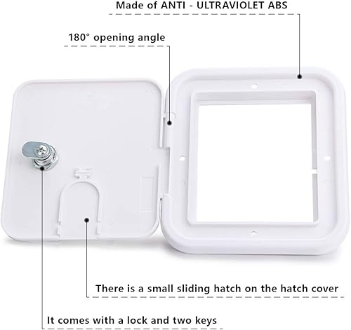 Miniatura 4 de LCGP Puerta de acceso para caravana, cable eléctrico, cable de alimentación, escotilla de cable, manguera de cámper, compartimento para puerta de