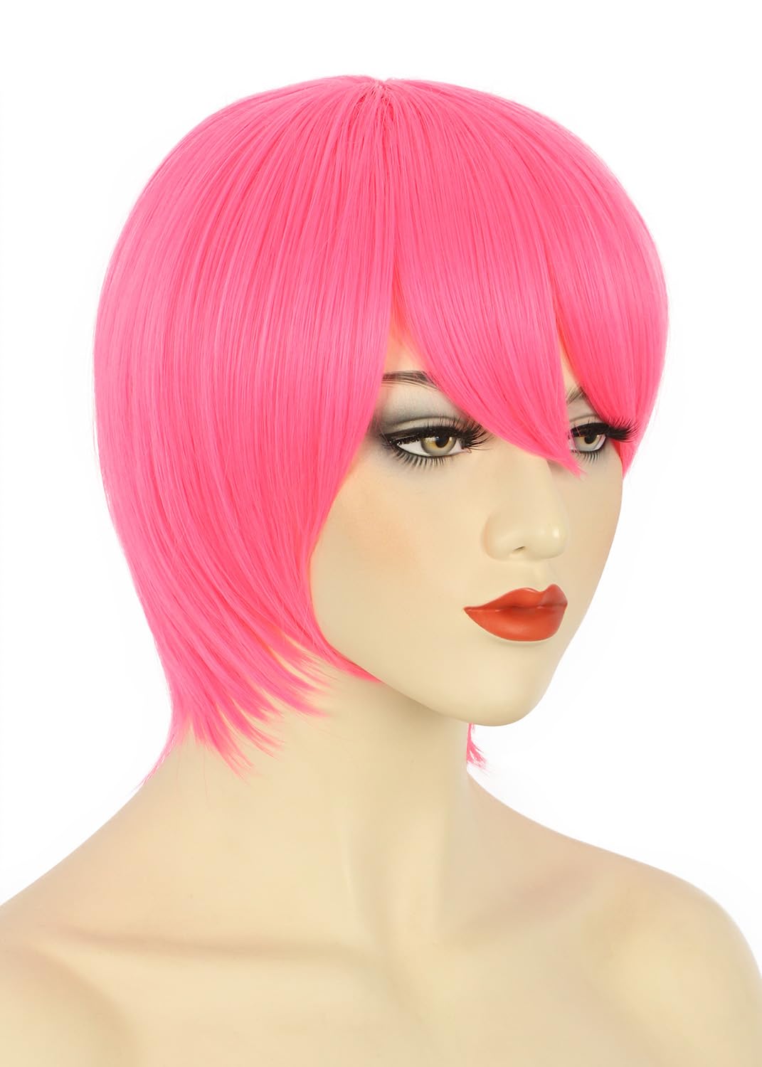 Karlery Women's Long Ponytail Hot Pink Wig Lolita Clip In Thick Claw Drawstring Halloween Costume Pigtail Wig Anime Cosplay - Image 6