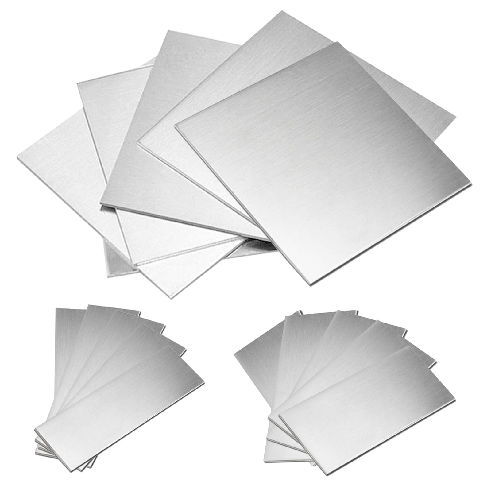 Swpeet 5Pcs 7.5x7.5cm-3x3 Inch Welding Plate Kit, 11 Gauge Mild Steel Welding Plate