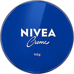 NIVEA Creme Lata - Hidratação profunda para as áreas mais ressecadas como cotovelo, calcanhar, joelho, mãos e pés, também protege do frio e cuida da pele tatuada - 145g