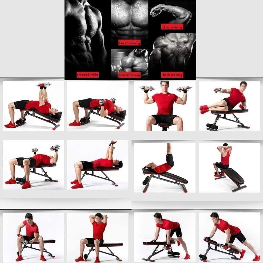 Trwałe, solidne ławki do ćwiczeń do domowej siłowni Składany stołek fitness Regulowana ławka do ćwiczeń z hantlami Stół na wznak Wielofunkcyjne łóżko do podnoszenia ciężarów Brzuch