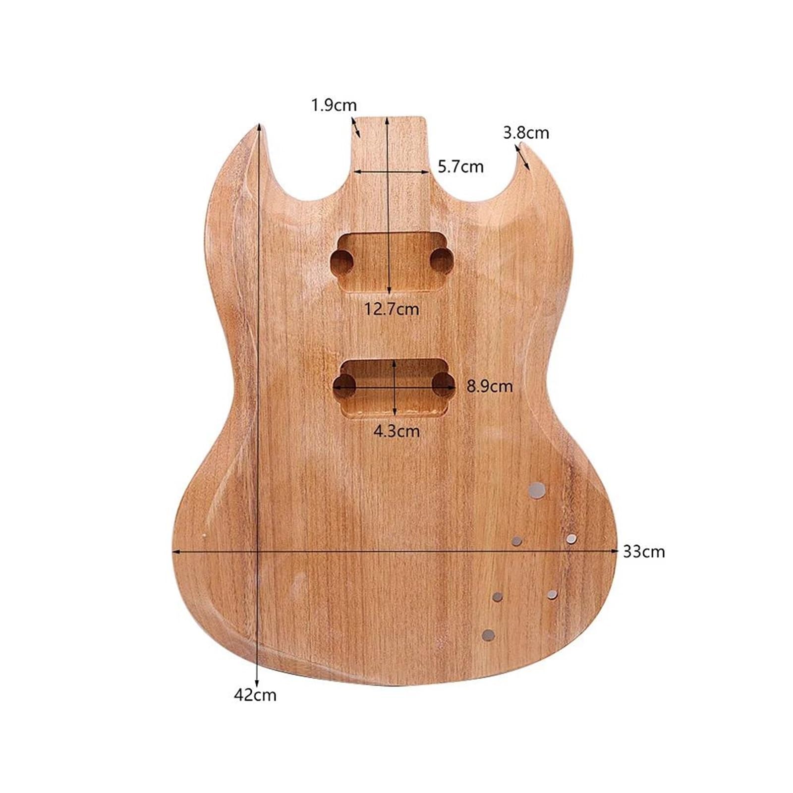 Guitar Body Kit Okoume Material Body HH Pickup Hole For SG Electric Guitar Part