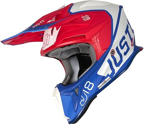 Just1 Racing J18 Pulsar - Casco de motocicleta de motocross todoterreno MX