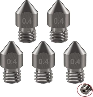 APAAZO MK7 MK8 Nozzle Super Hard Steel Mold Corrosion-Resistant Extruder Threaded 1.75mm 3D Printer Compatible With Ender 3 Sapphire Pro (Color : 2PCS, Size : 0.8mm)