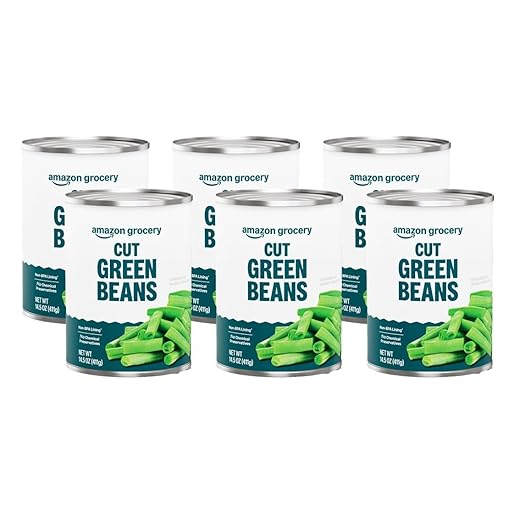Amazon Grocery, Cut Green Beans, 14.5 Oz (Pack of 6)