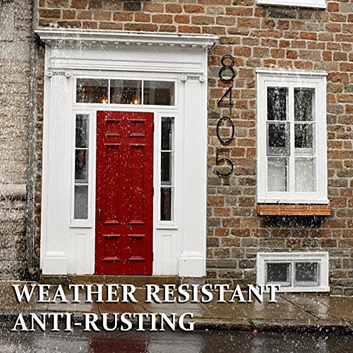 House Numbers For Outside, Gibolin 5 Inch Black Floating Metal Modern Address Numbers Garden Door Mailbox Decor Anti-Rust Visibility Signage With Nail Kit, Number 3 #TOP7