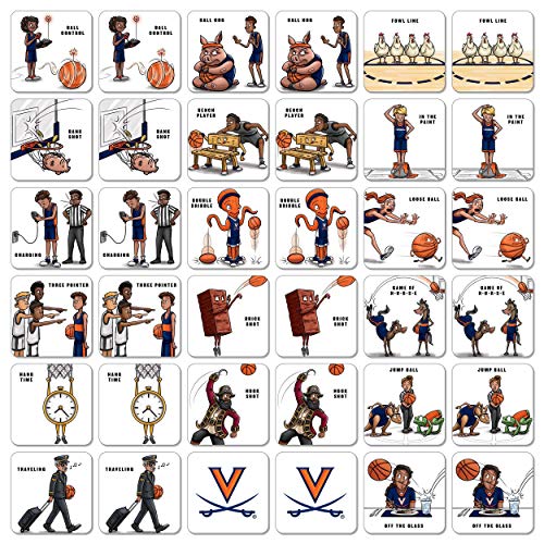 Image of YouTheFan NCAA Officially-Licensed Memory Match Game - Humorous, Team-Specific, Original Hand-Drawn Artwork, Fun for the Whole Family, for Fans Young and Old