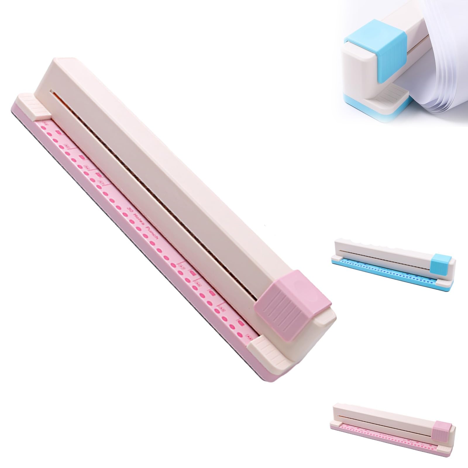 Máquina de perforación de papel profesional de 30 agujeros con capacidad para 5 hojas de perforación de oficina y escuela,perforadora encuadernadora a4,perforadora papel a4 37 * 6.5 * 6.2cm