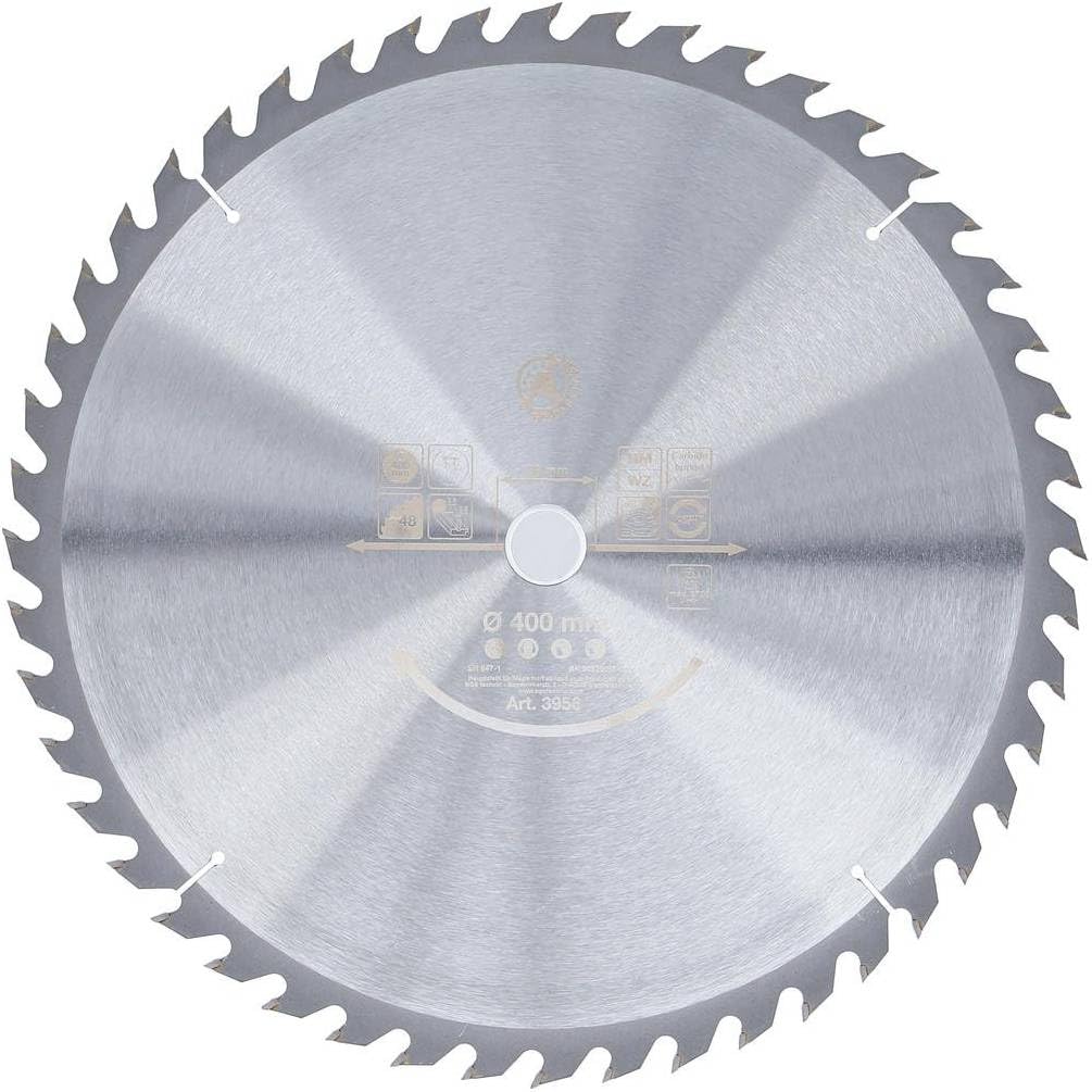 D-Work - Lama per sega circolare in metallo duro, 400 x 30 x 3,4 mm, 48 denti, precisione e durata,