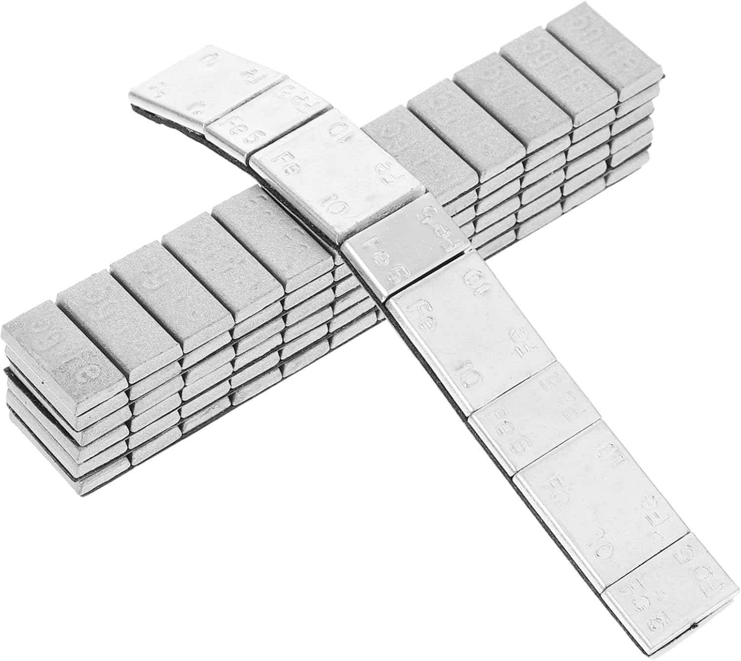 OUNONA 7-Piece Steel Automobile Tire Balance Weight Blocks for Car Wheel Balancing Sturdy and Sturdy Replacement Weights for Automotive Use