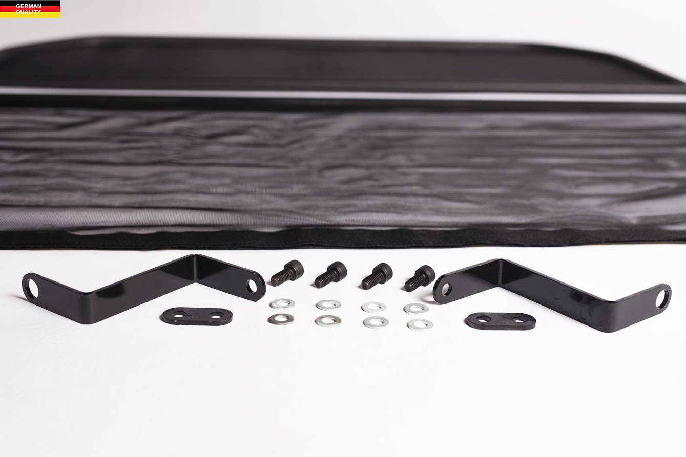 GermanTuningParts Déflecteur de vent pour Porsche 911 964 Cabriolet avec capote électrique 1988-1994 – Noir – Déflecteurs d'air – Coupe-vent