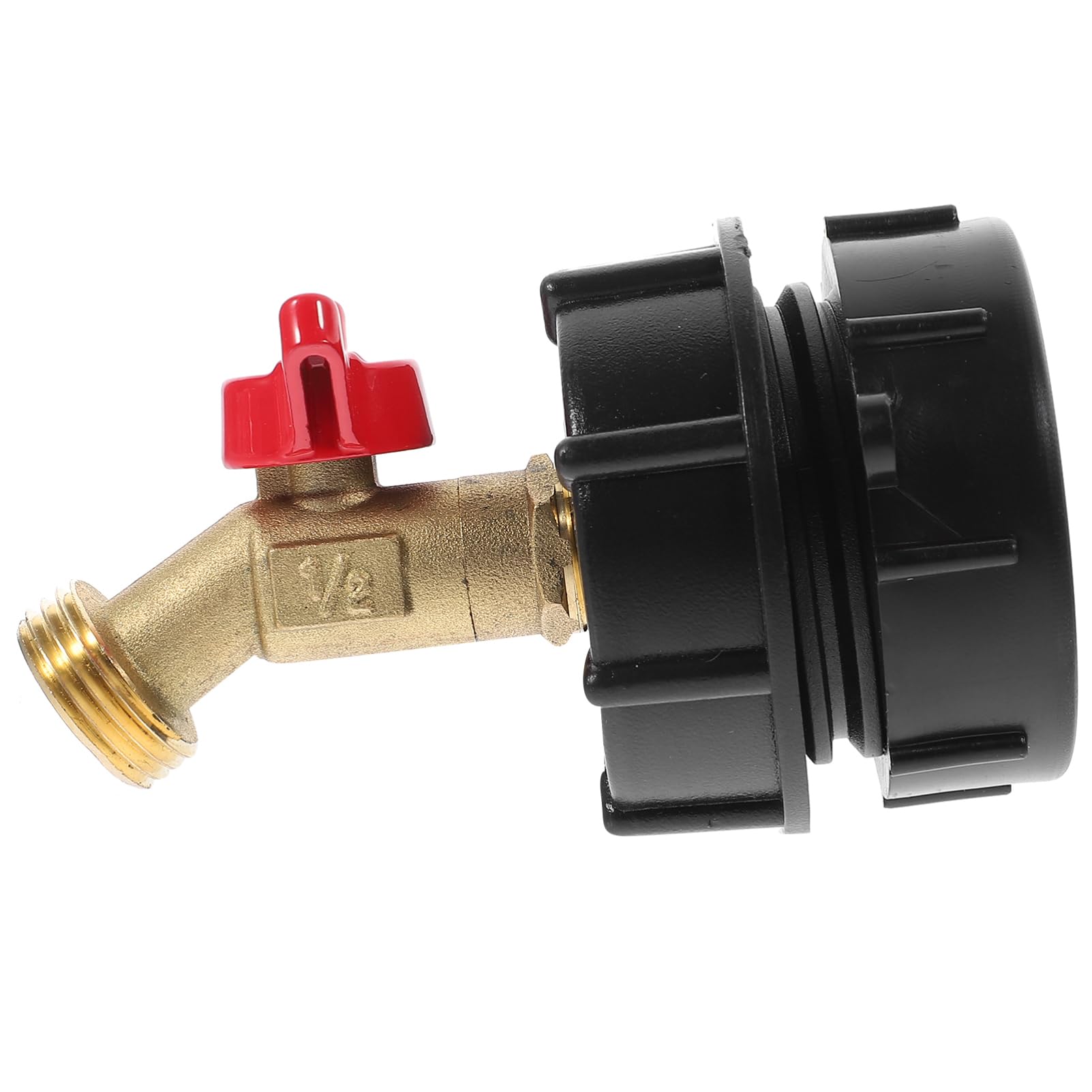 Toyvian 5 Piezas Accesorios De Conector De Cubo IBC a 1/2 Grifo Accesorios del Tanque De Agua IBC Grifo De Mano IBC Grifo del Tanque IBC Accesorios De Bolsa IBC Ajuste del Bolso IBC Caucho