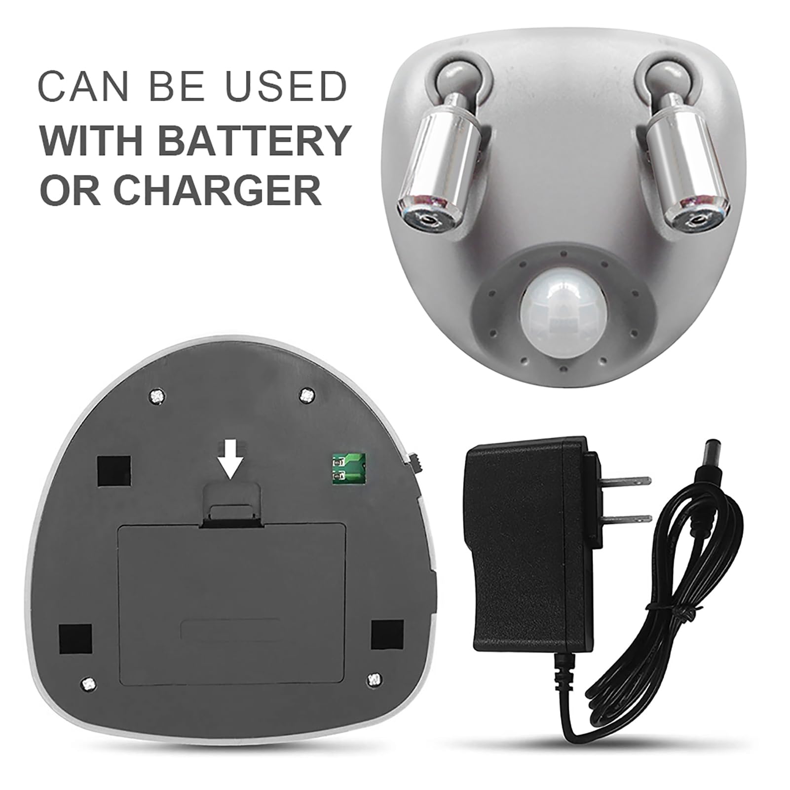 Einparkhilfe Las-er - Dual Las-er Einparkhilfe Für PKW-Garagen, Decken Positionierungshilfe, 360 Grad Verstellbar Körperinduktion Einparkhilfesystem, Mit Netzteil Und Batterie-Backup Für Auto