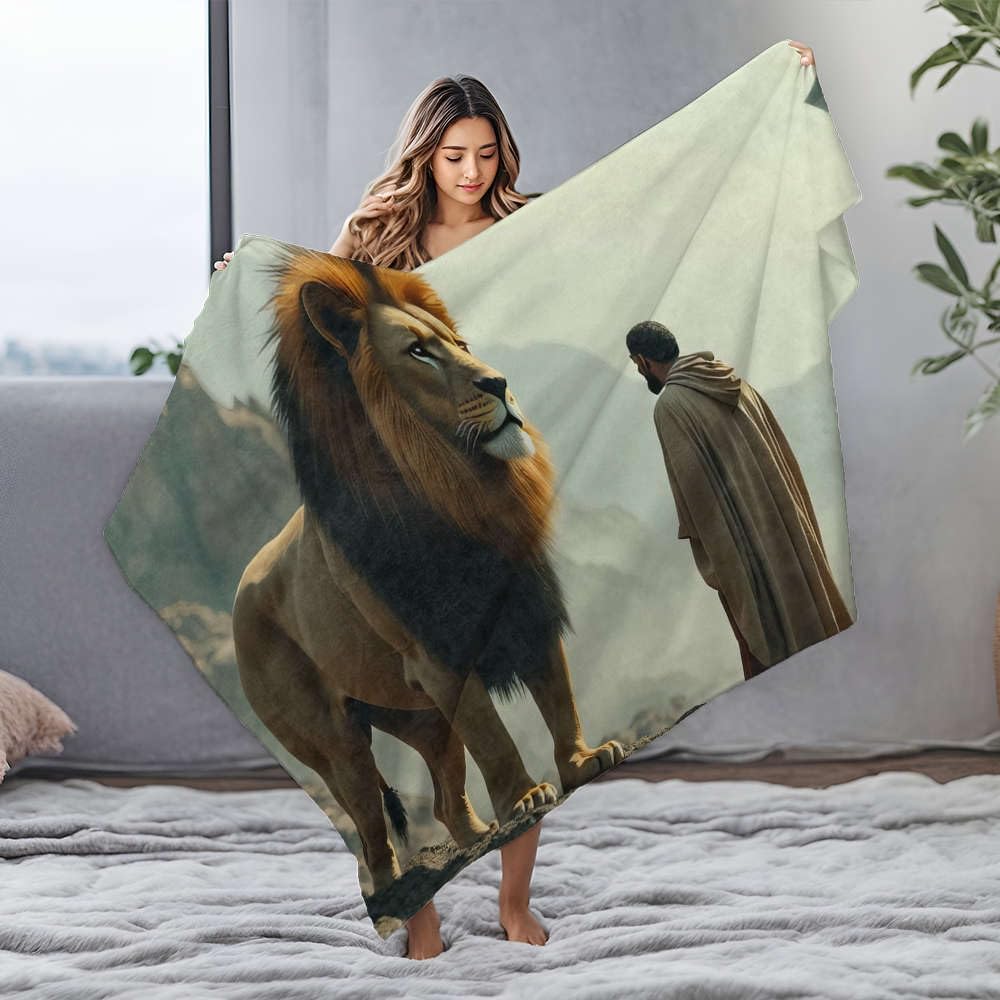 Couverture douce en flanelle jaune 125x150 cm idéale pour vos soirées cocooning au salon