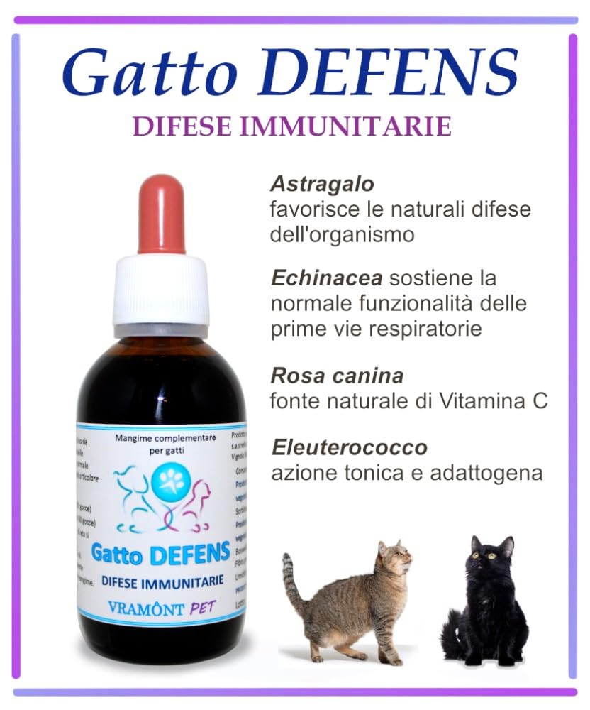 GATTO DEFENS Difese immunitarie 50ml gocce