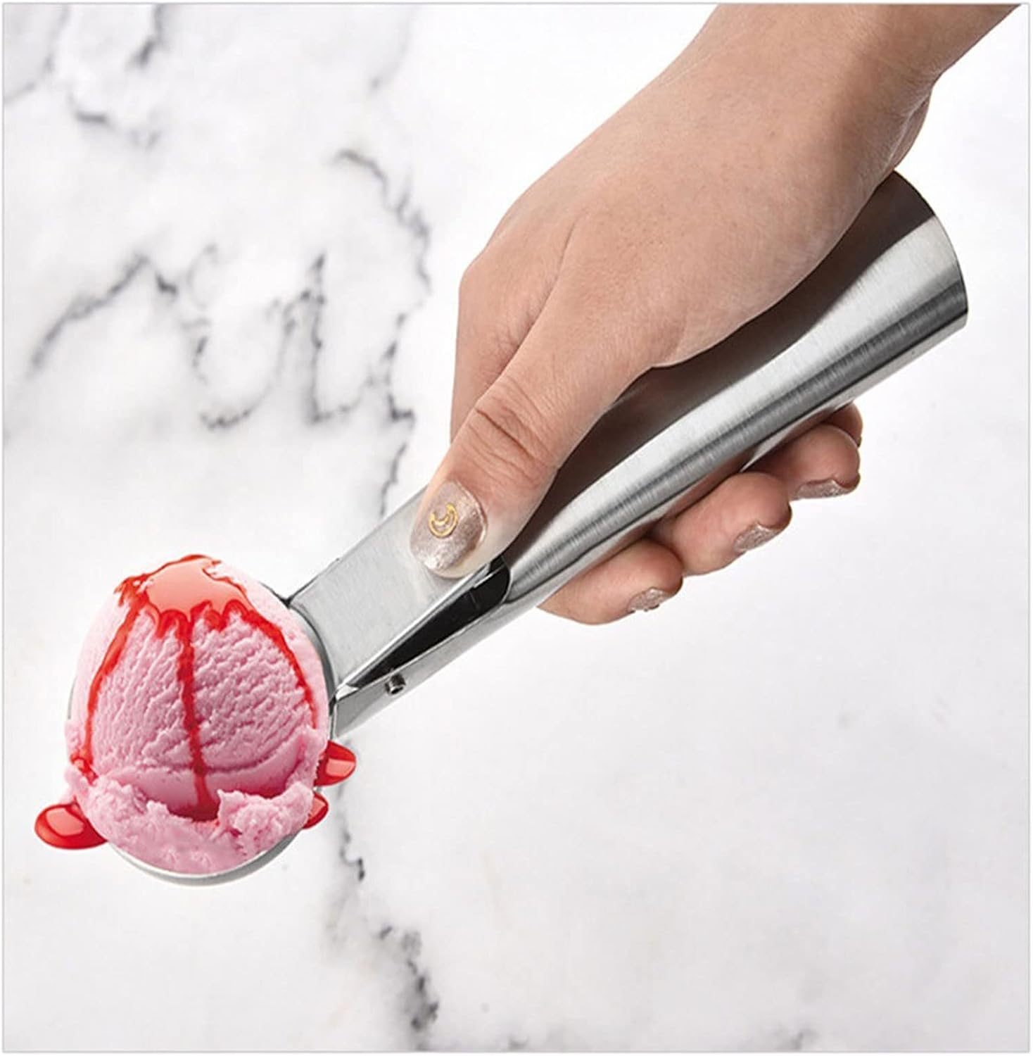 Ice Cream Scoops Ice Cream Scoops Stacks Stainless Steel Digger Non-Stick Fruit Ball Maker Watermelon Spoon Tool