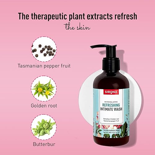 Miniatura 6 de Sirona - PH natural balanceado de lavado íntimo con 5 hierbas mágicas y sin productos químicos  ayuda a reducir el olor, picor y mantiene la higiene
