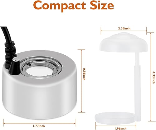 Vista 6 de FITNATE Mister Fogger - Generador de niebla atomizador humidificador de aire, tamaño pequeño, gran capacidad de niebla para Halloween y otros