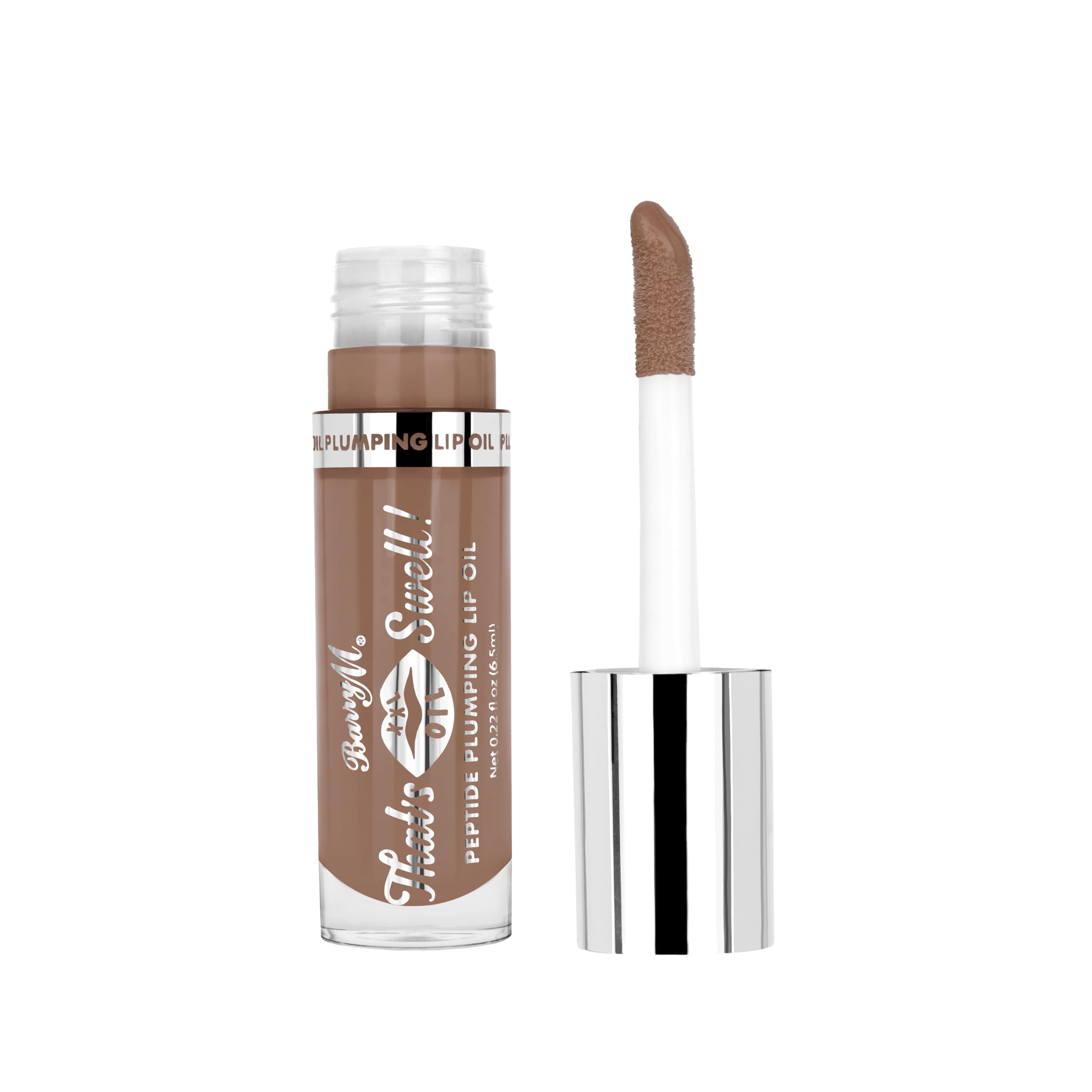 Barry M Pink/Brown That's Swell! Peptide Plumping Lip Oil | Taupe Touch