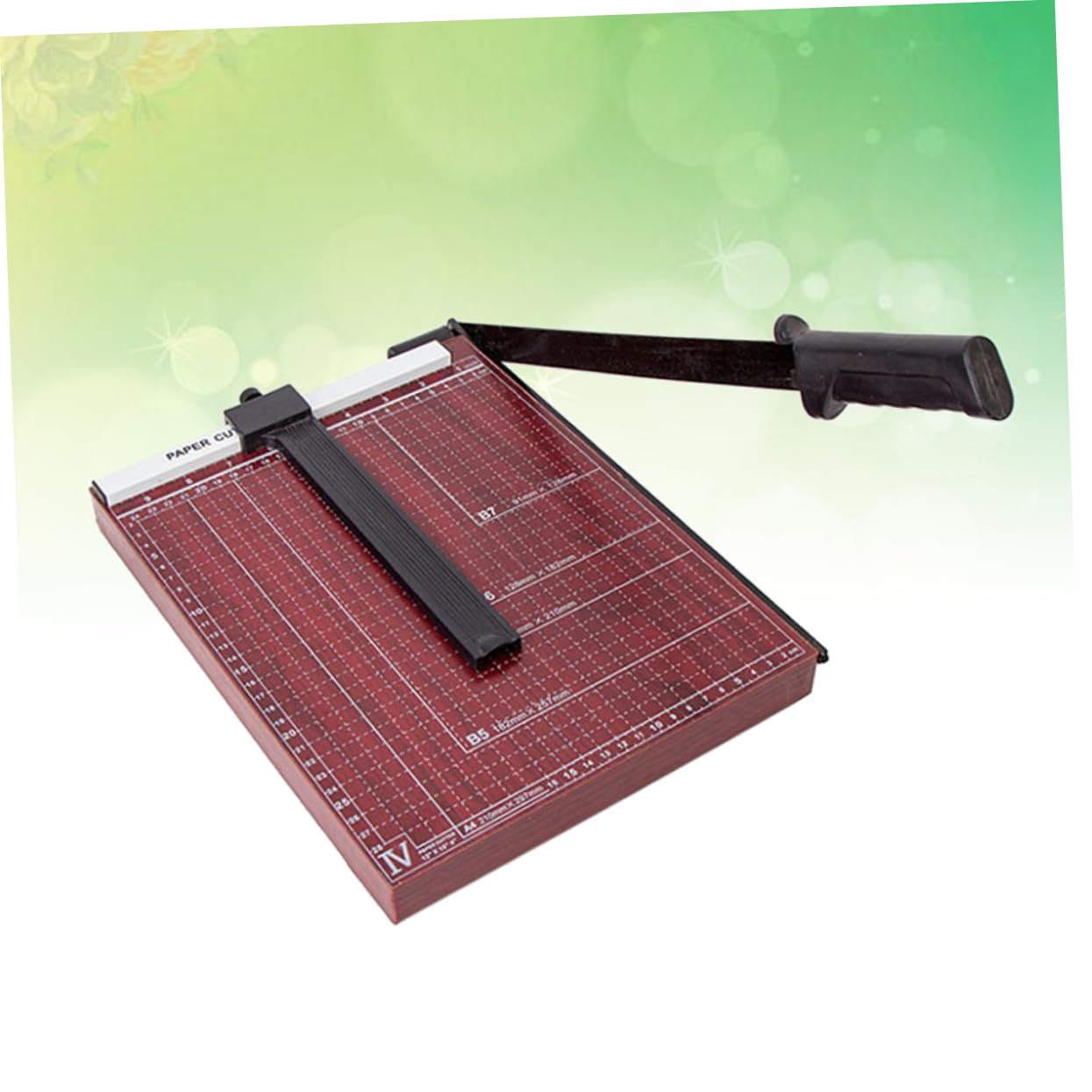 SHINEOFI Ghigliottina di Carta Taglierina per Carta Fotografica Base Resistente in Metallo Macchina Artigianale per Ufficio e Casa Blocco Automatico Integrato