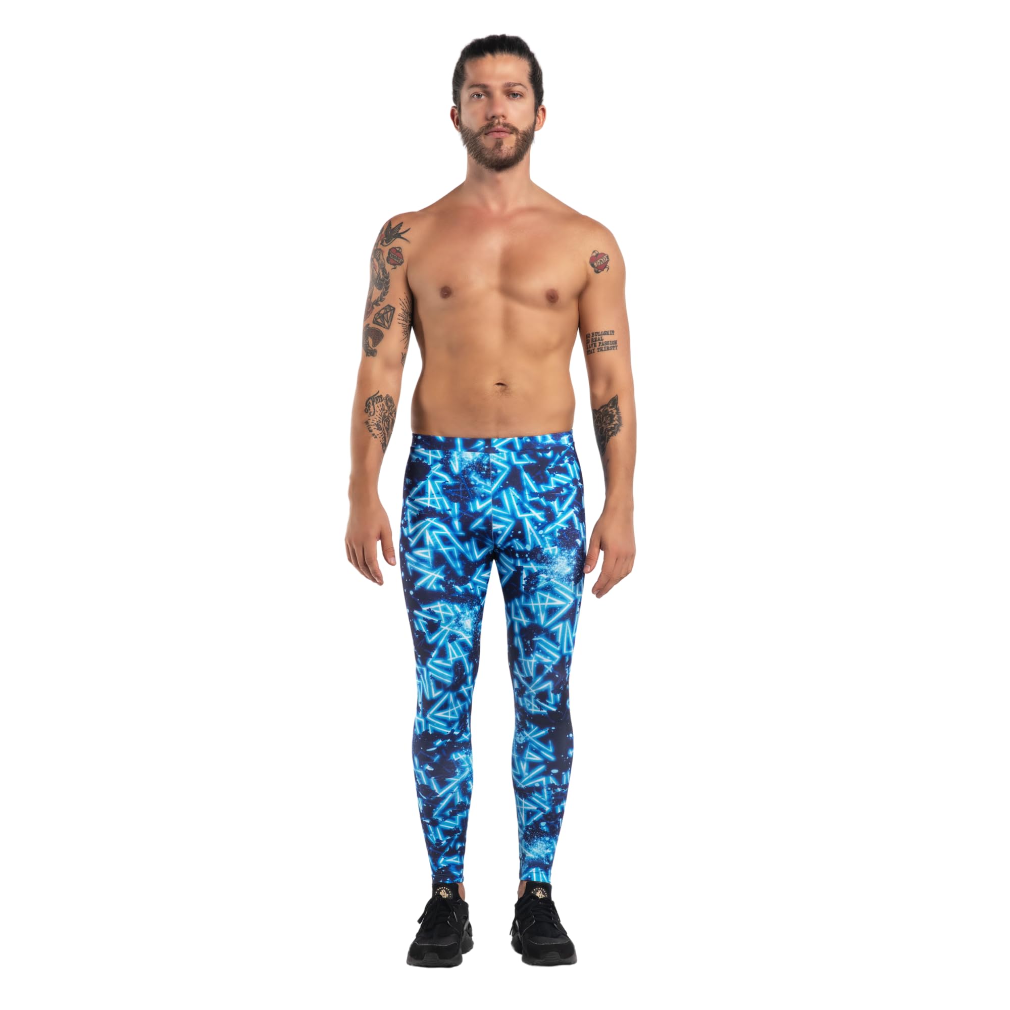 Kapow Meggings - Die originalen Männer-Leggings: Ideal für Fitness, Laufen, Mode, Festivals, Partys & Aktivitäten - Lange Männer-Leggings, stilvoll & bequem.