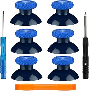TOMSIN Replacement Thumbsticks for Xbox One Controllers, Original Joysticks for Xbox One S 6 Pcs Blue