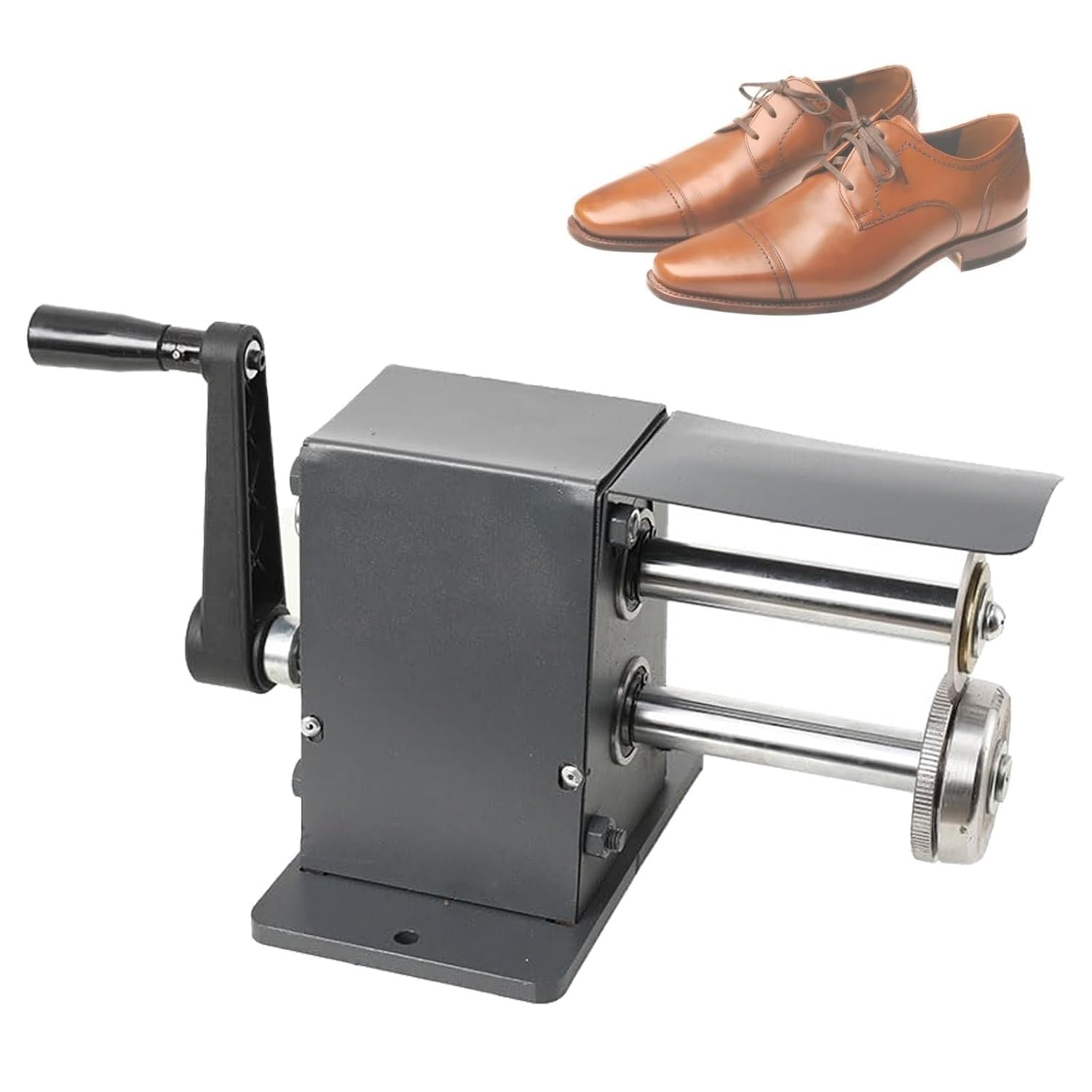 Dispositivo cortador de cuero, herramienta de corte de suela de acero inoxidable, herramientas hechas a mano, máquina de goma con mango extraíble, suela de cuero vacuno, para 8 mm