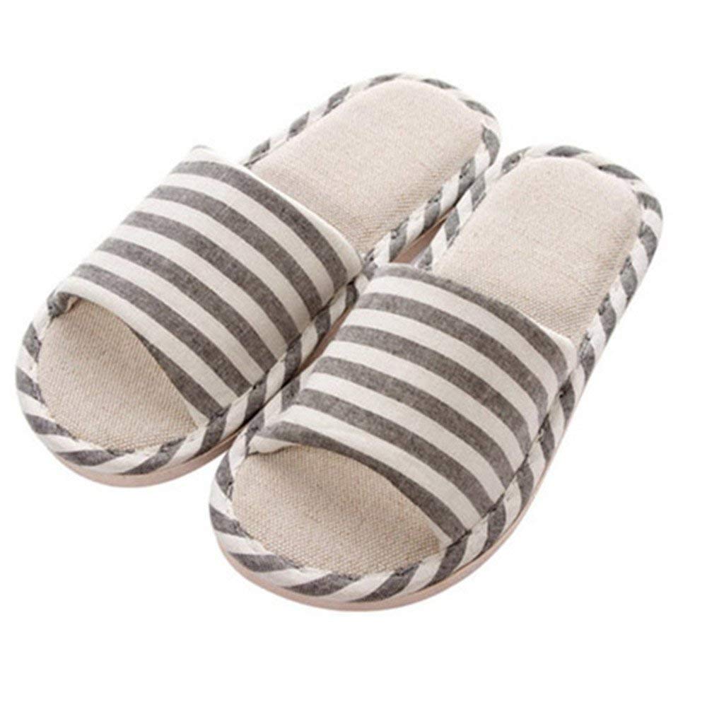 APIKAWomen and Men's Comfortable Casual Cotton Flax Slipper Indoor Use