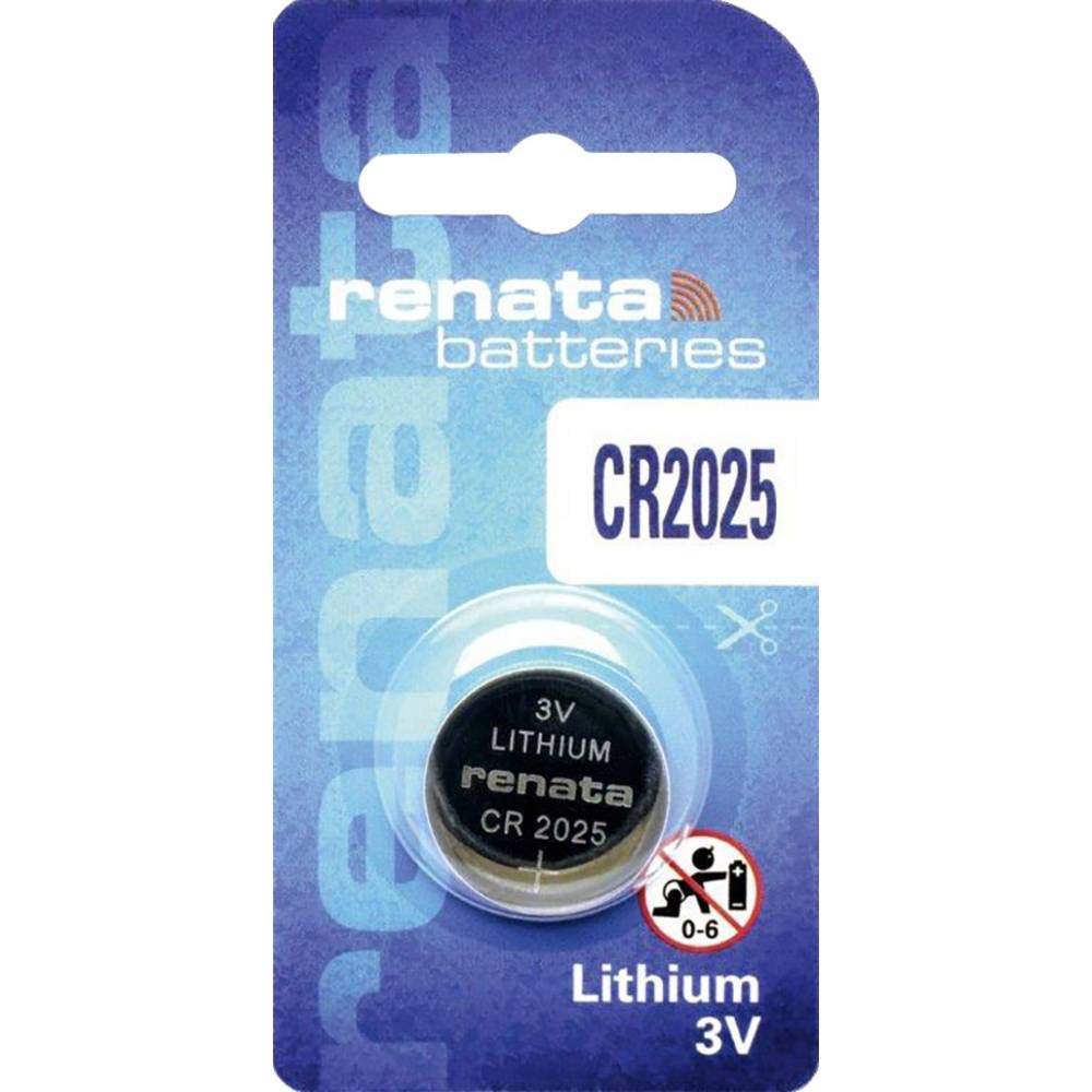 Renata CR2025 Lithium Button Coin Cell Battery 3V Swiss Made CR 2025 Fresh Stock-image-37