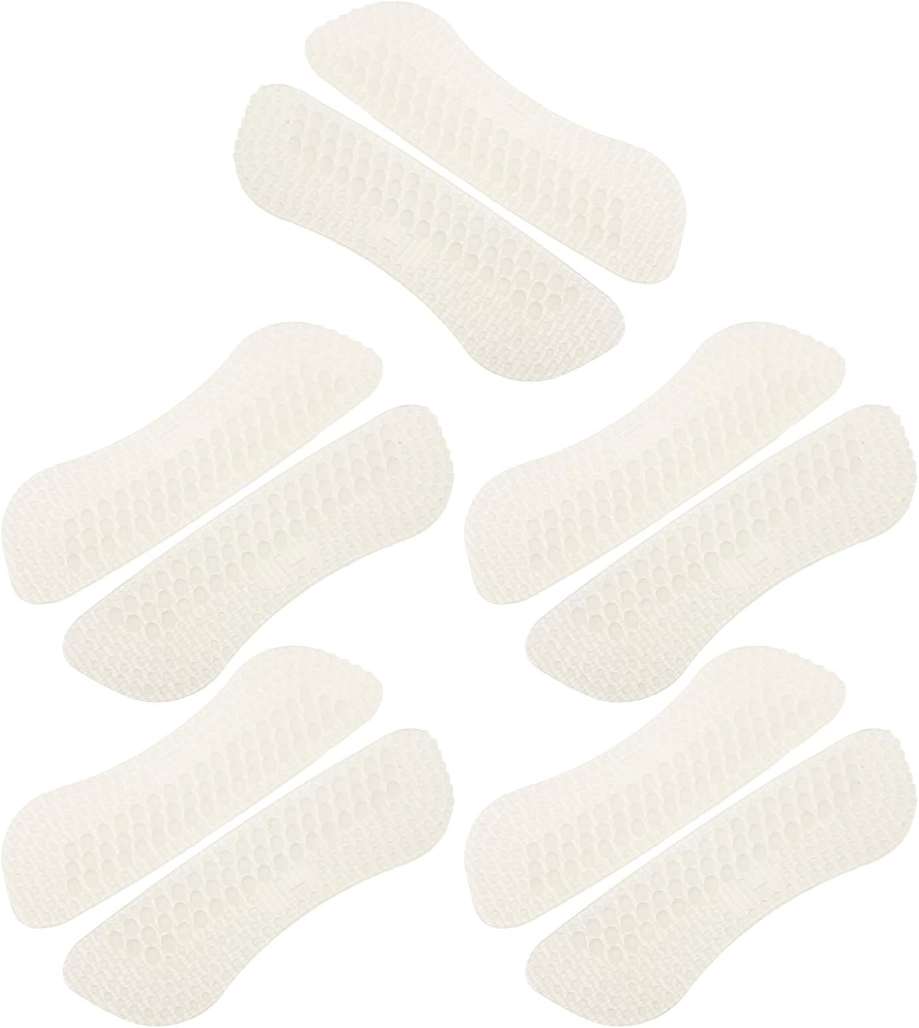 10pcs Silicone Invisible Heel Pads for Shoes and Heels Anti-Friction Adhesive Protectors with Breathable Mesh Layer Ultrathin Soft Inserts to Stop Slipping and Ensure Secure Fit