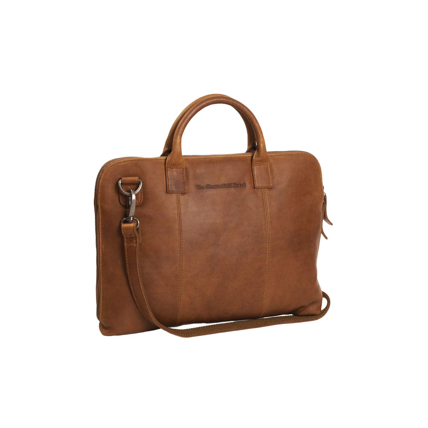 The Chesterfield BrandWax Pull Up Harvey Leather Briefcase 40 cm, Cognac, One Size