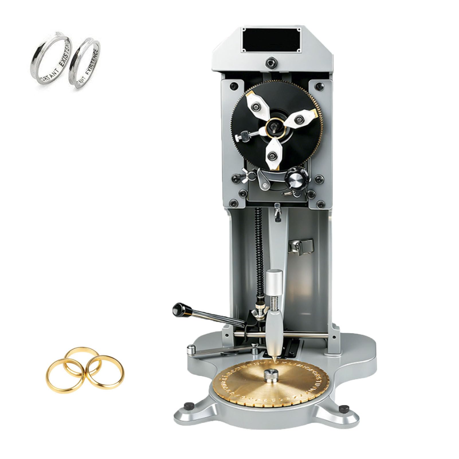 Pfps Inside Ring Engraving Stamper, Double Sided Dial Letter Block Machine (1.5-2.0mm), Standard Character Ring Engraver for Gold, Silver, Platinum Rings Inner Engraving