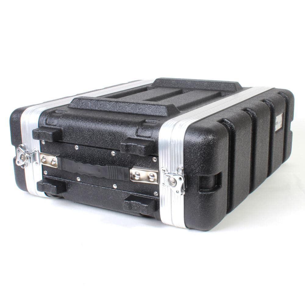 19” Rackmount Flight Case, 12” Depth, Stackable, ABS, Aluminum and Steel Construction (3U)
